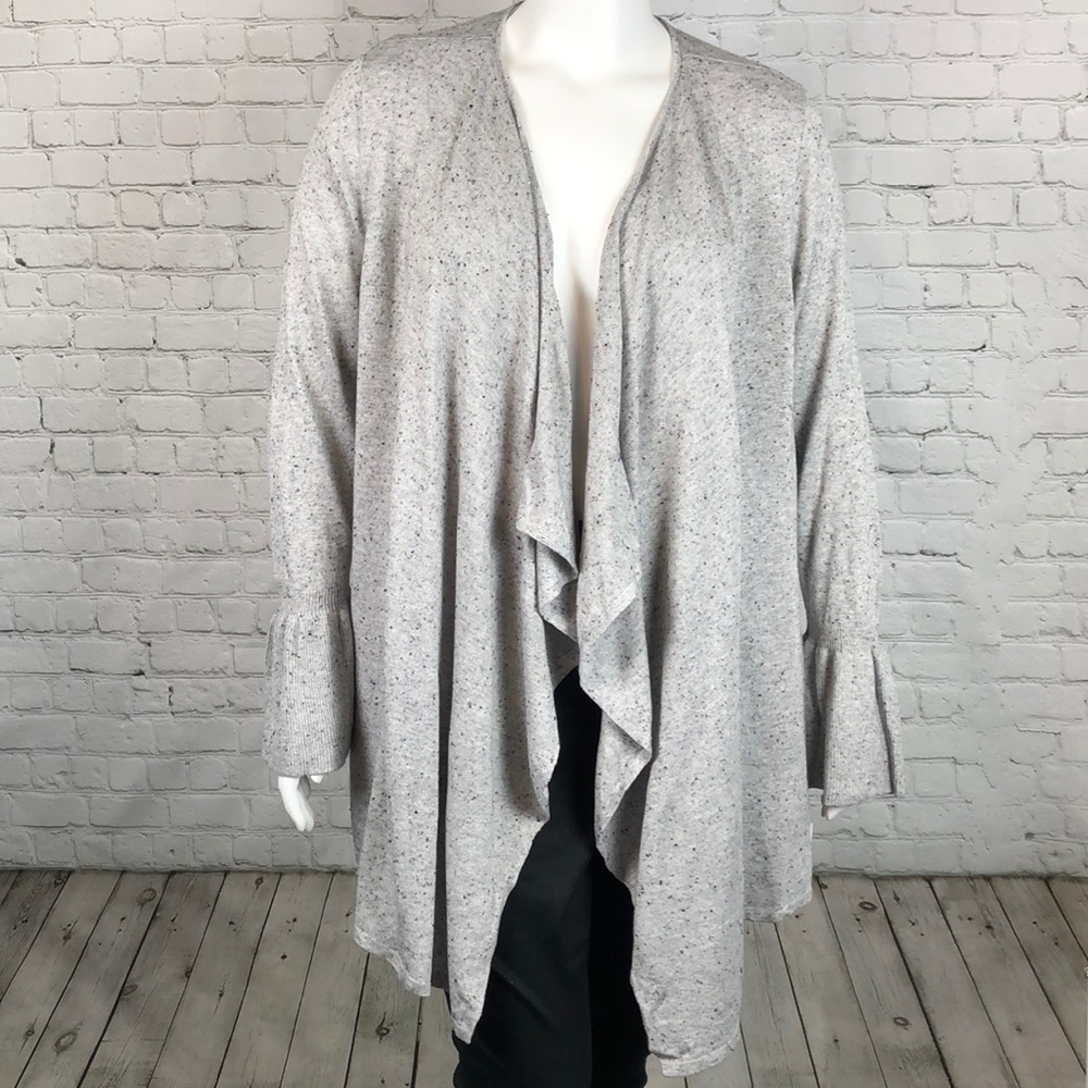 Style & Co Heather Gray Open Front Cardigan Sz 2X - Picture 1 of 4